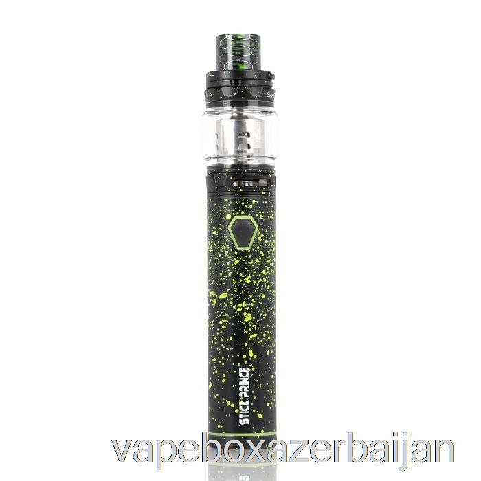 Vape Azerbaijan SMOK Stick Prince Kit - Pen-Style TFV12 Prince Black w/ Green Spray